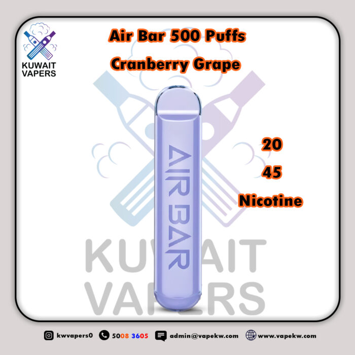 Air Bar Cranberry Grape 500 Puffs