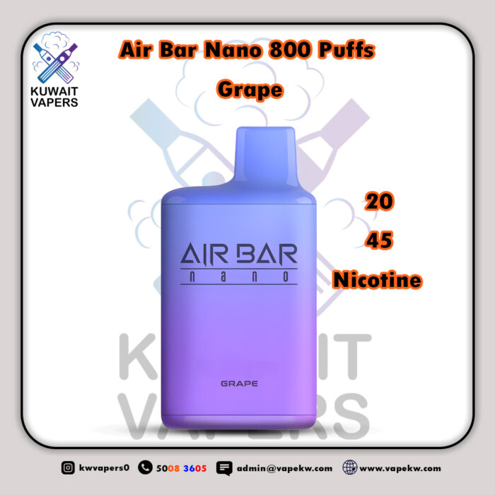 Air Bar Nano Grape 800 Puffs