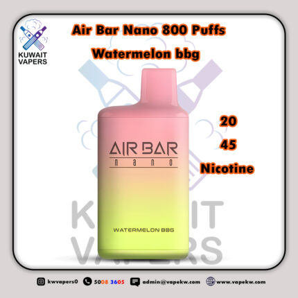 Air Bar Nano Watermlon bbg 800 Puffs