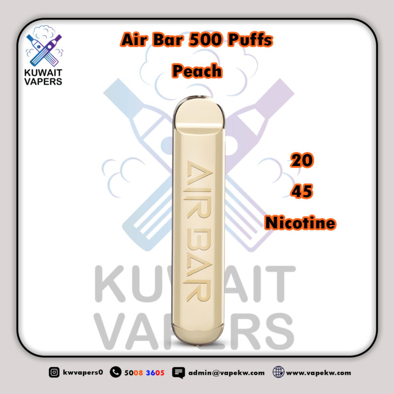 Air Bar Peach 500 Puffs