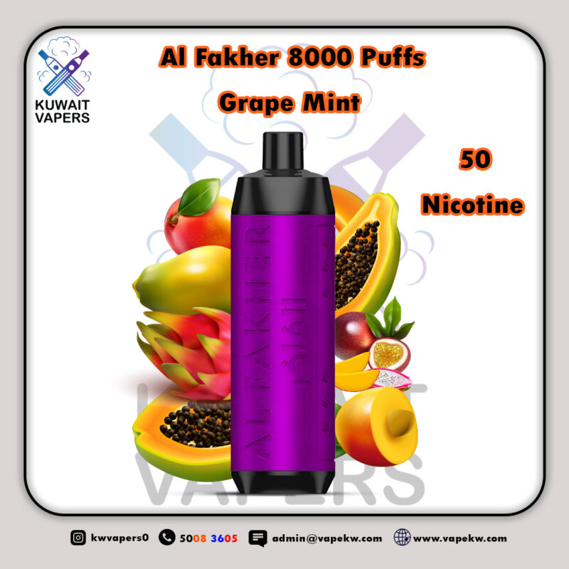 Al Fakher Grape Mint 8000 puffs