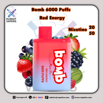 Bomb Red Energy 6000 puffs