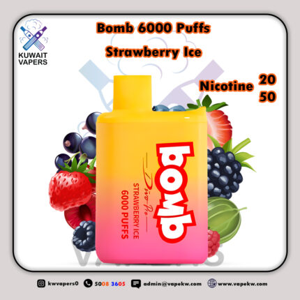 Bomb Strawberry Ice 6000 puffs