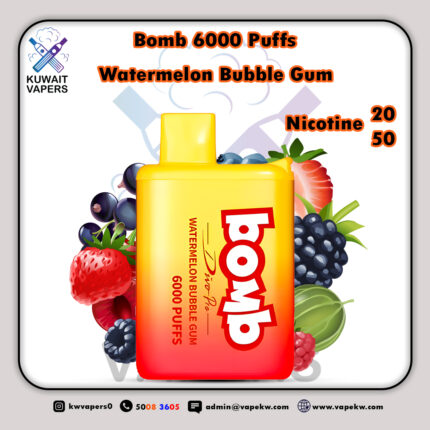 Bomb Watermelon Bubble Gum 6000 puffs