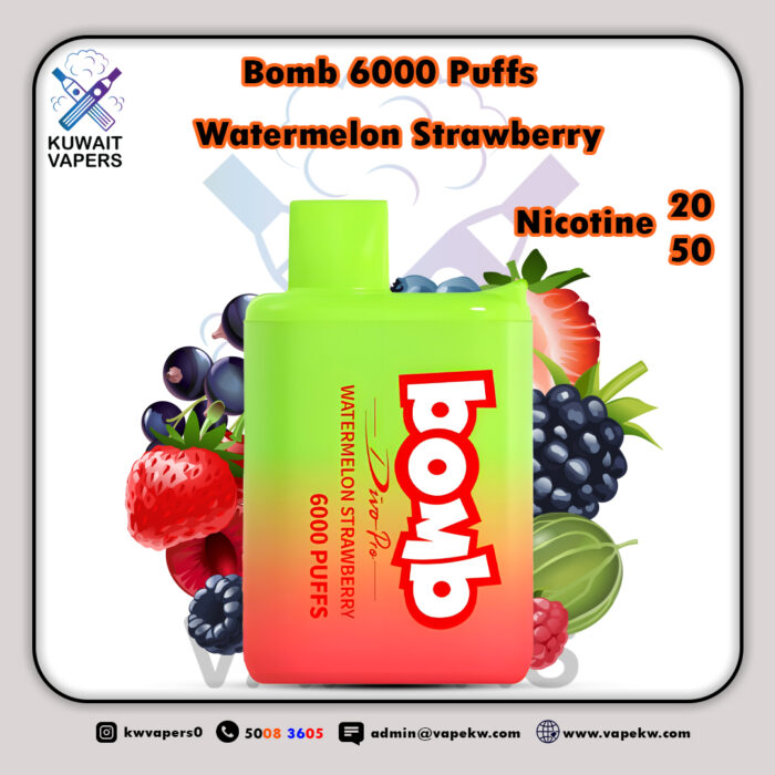 Bomb Watermelon Strawberry 6000 puffs