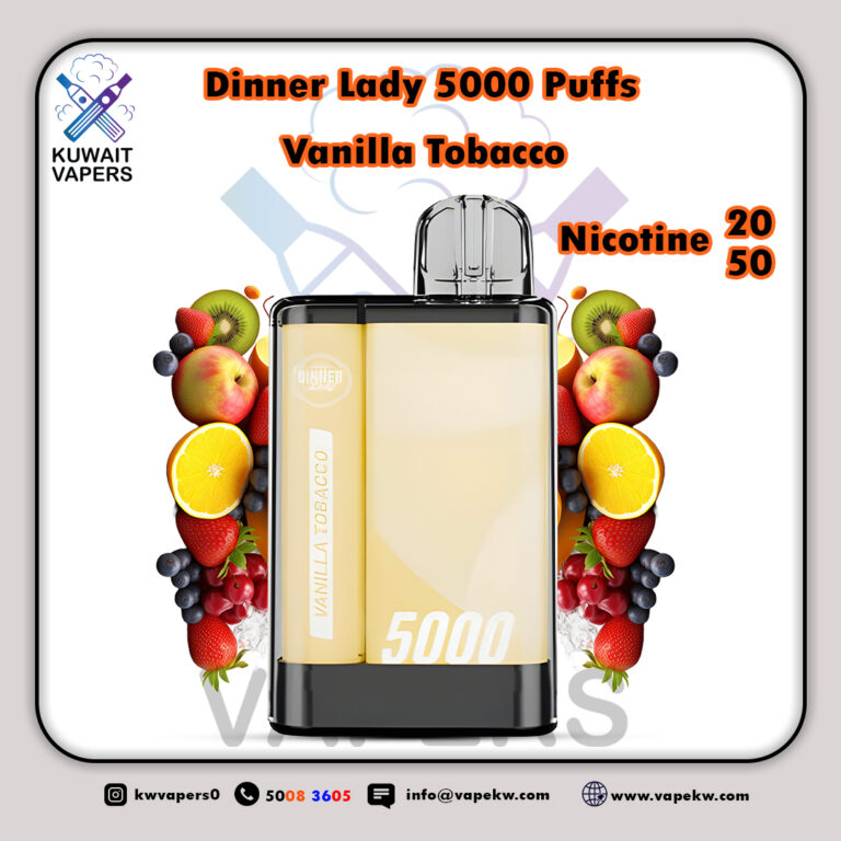 Dinner Lady Vanilla Tobacco 5000 Puffs