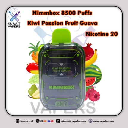 Nimmbox Kiwi Passion Fruit Guava 8500 Puffs