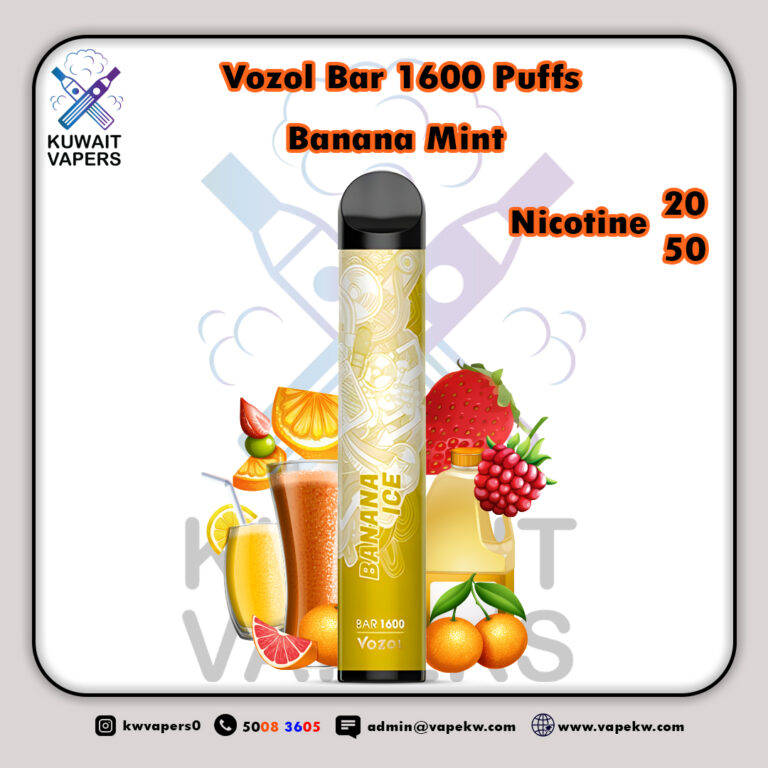 Vozol Bar Banana Mint 1600 Puffs