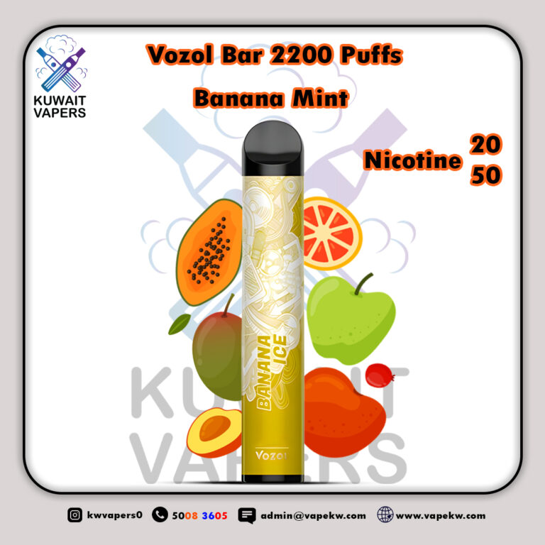 Vozol Bar Banana Mint 2200 Puffs