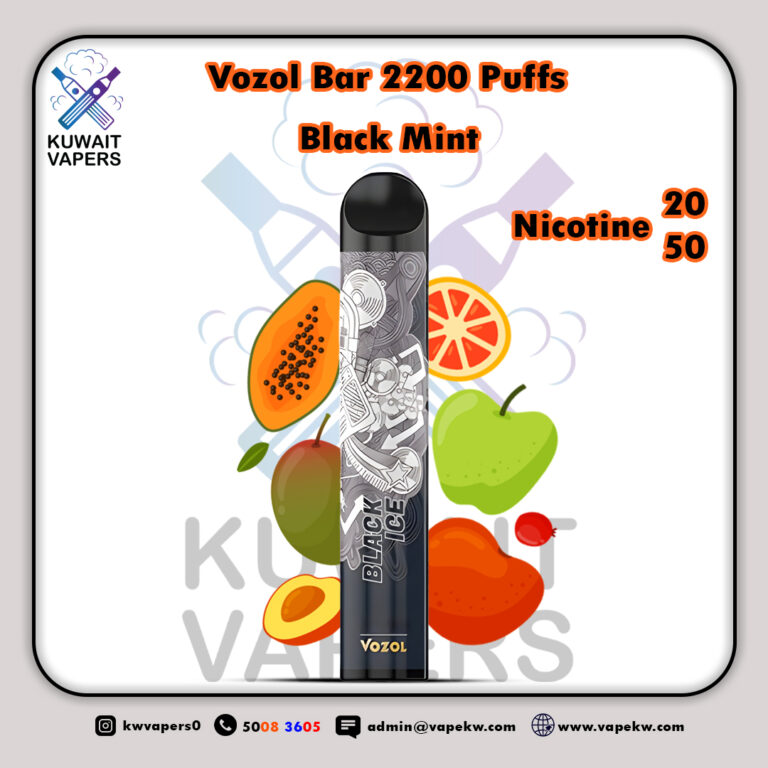 Vozol Bar Black Mint 2200 Puffs