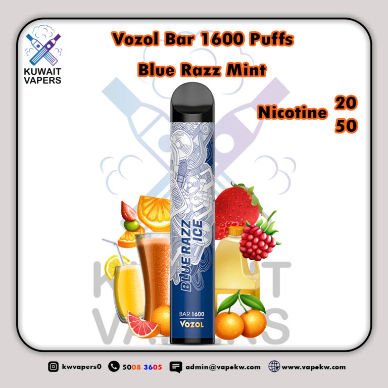 Vozol Bar Blue Razz Mint 1600 Puffs