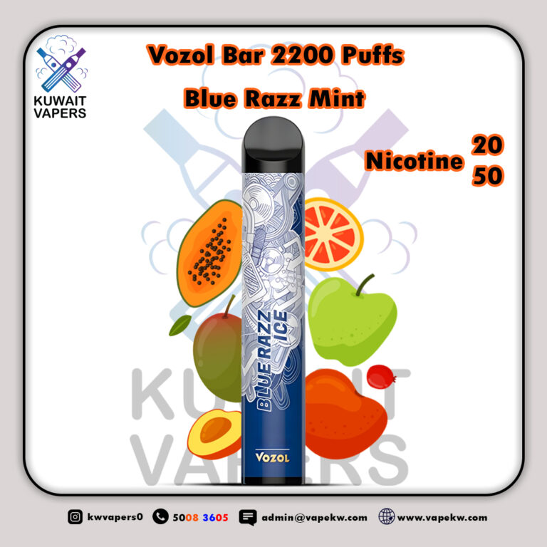 Vozol Bar Blue Razz Mint 2200 Puffs