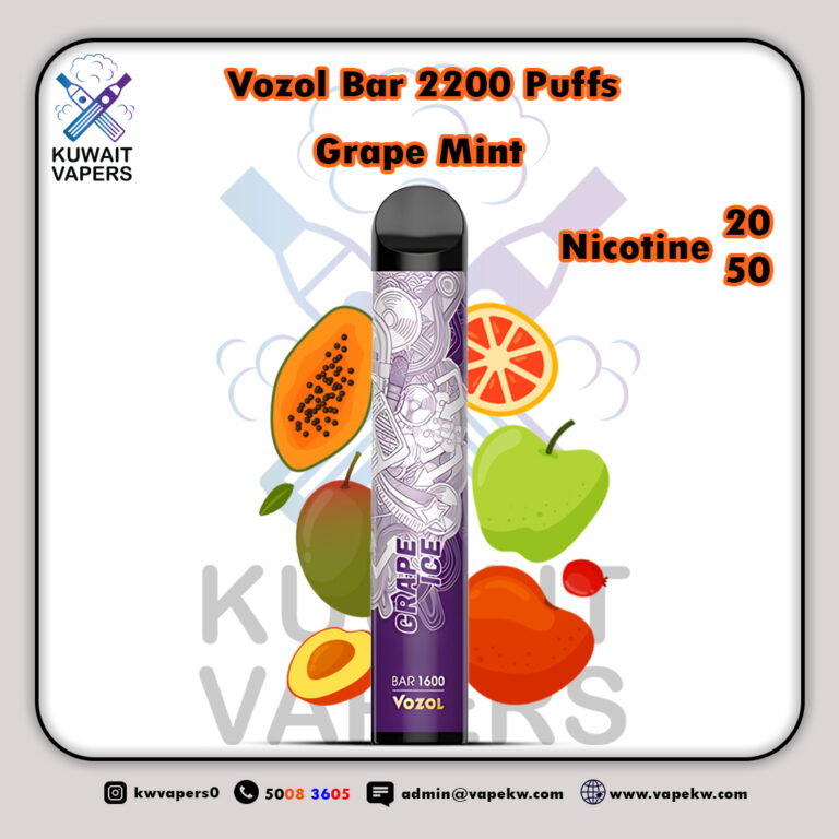 Vozol Bar Grape Mint 2200 Puffs