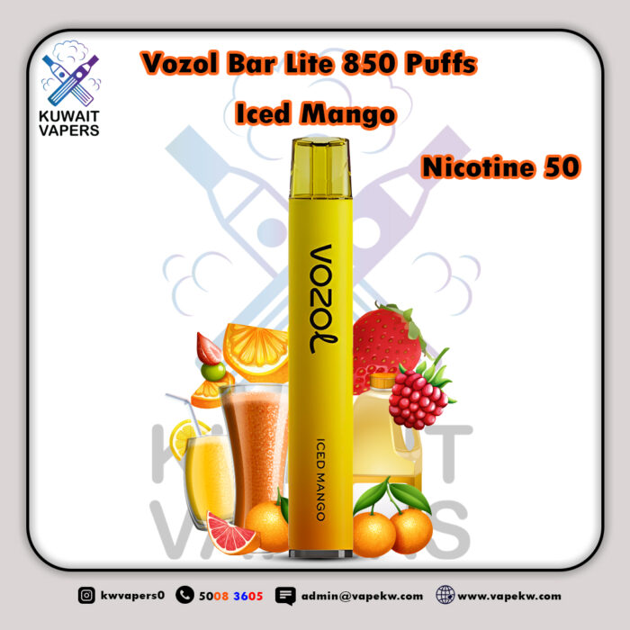 Vozol Bar Lite Iced Mango 850 Puffs