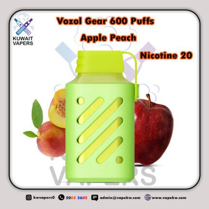 Vozol Gear Apple Peach 600 Puffs