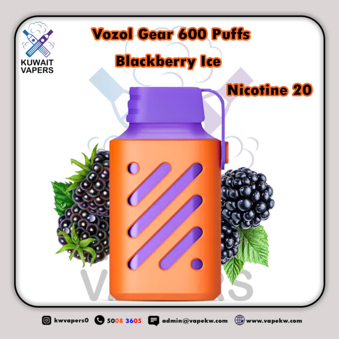 Vozol Gear Blackberry Ice 600 Puffs