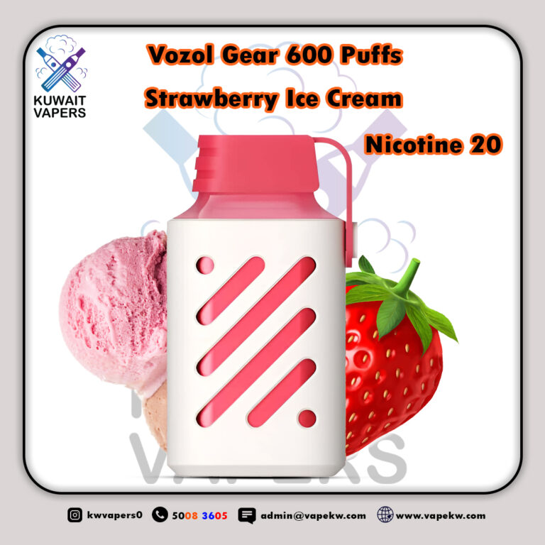 Vozol Gear Strawberry Ice Cream 600 Puffs