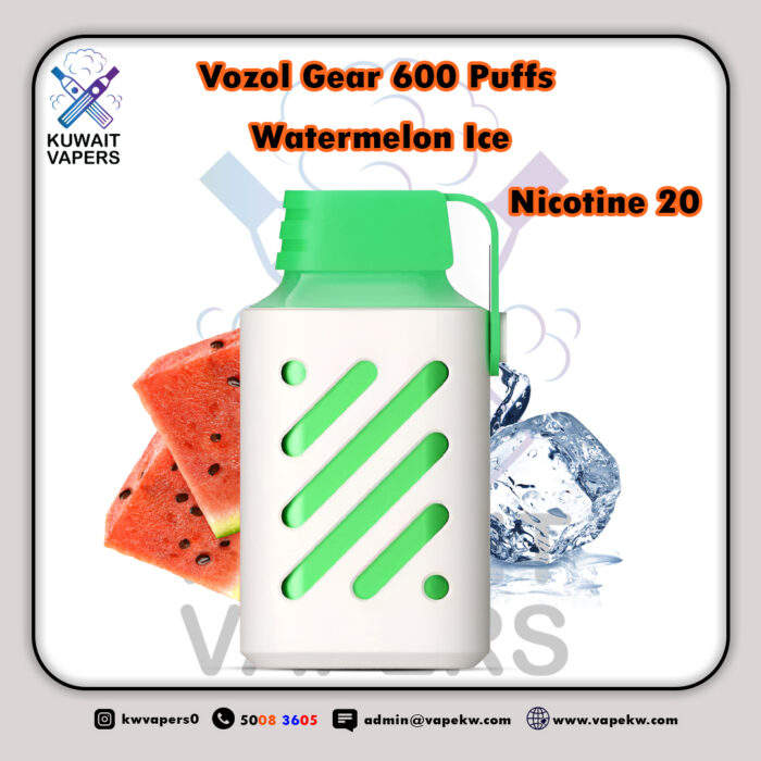 Vozol Gear Watermelon Ice 600 Puffs