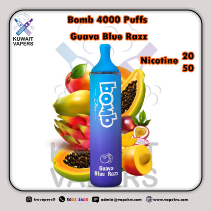 bomb Guava Blue Razz 4000 puffs