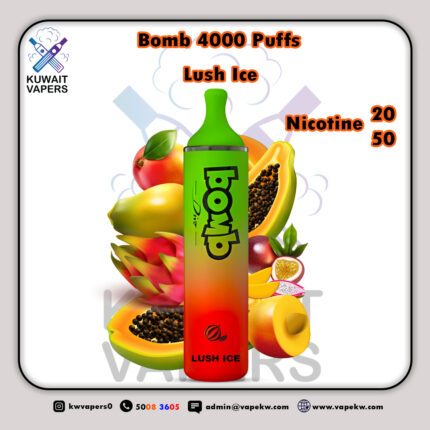 bomb Lush Ice 4000 puffs