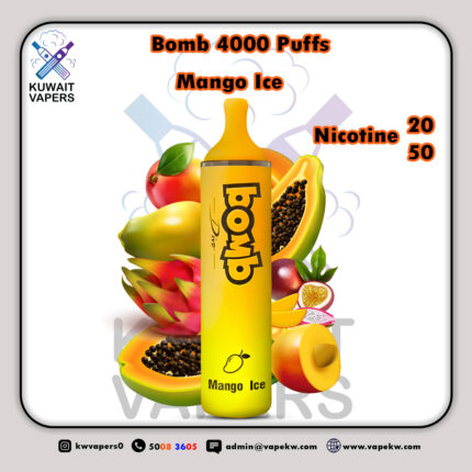 bomb Mango Ice 4000 puffs