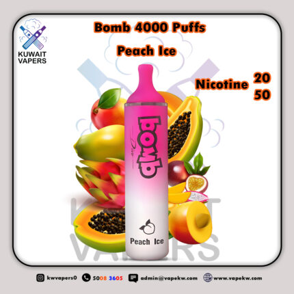 bomb Peach Ice 4000 puffs