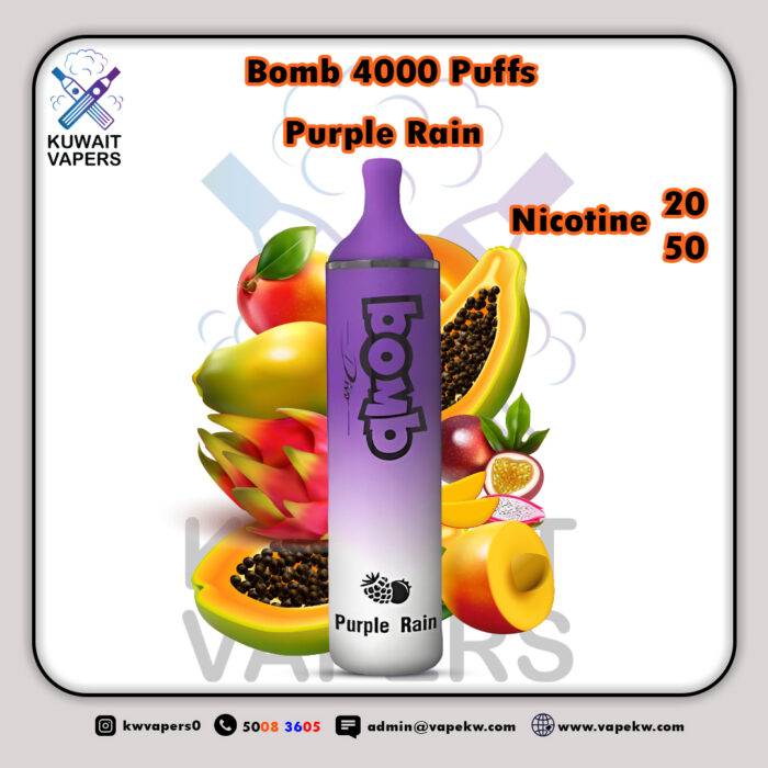 bomb Purple Rain 4000 puffs