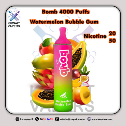 bomb Watermelon Bubble Gum 4000 puffs