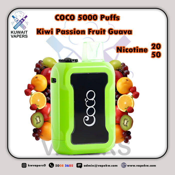 coco Kiwi Passion Fruit Guava 5000 puffs