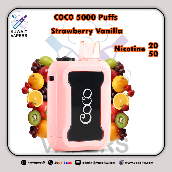 coco Strawberry Vanilla 5000 puffs