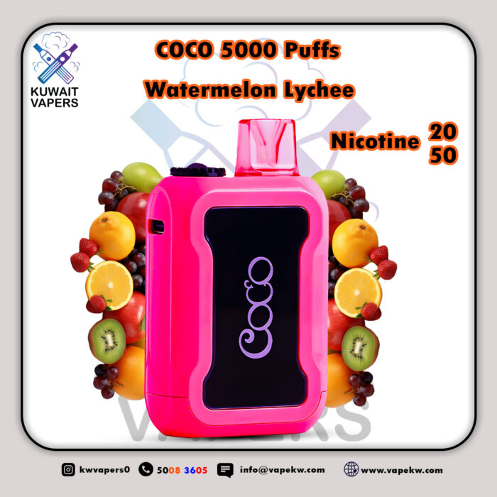 coco Watermelon Lychee 5000 puffs