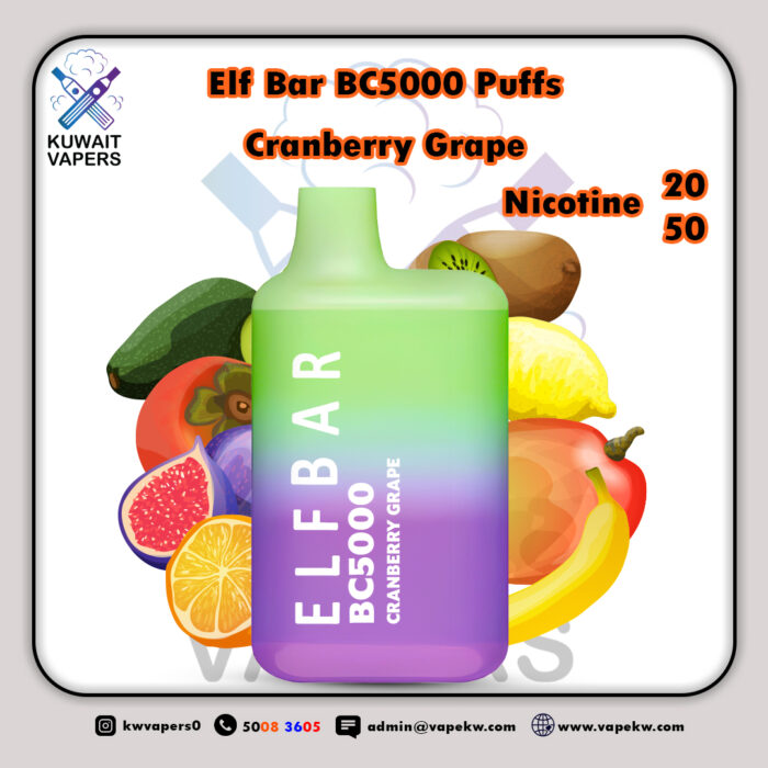 Elf Bar Cranberry Grape BC5000 Puffs