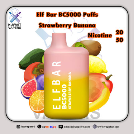 Elf Bar Strawberry Banana BC5000 Puffs