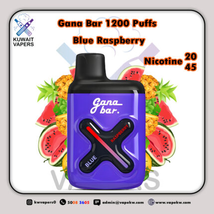 Gana Bar Blue Raspberry 1200 Puffs