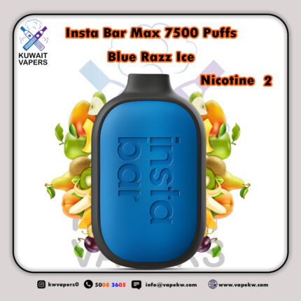 Insta Bar Max Blue Razz Ice 7500 Puffs