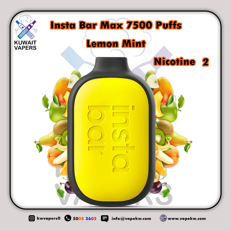 Insta Bar Max Lemon Mint 7500 Puffs