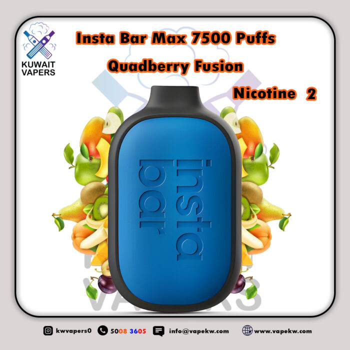 Insta Bar Max Quadberry Fusion 7500 Puffs