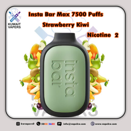 Insta Bar Max Strawberry Kiwi 7500 Puffs