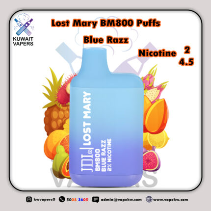 Lost Mary Blue Razz bm800 Puffs