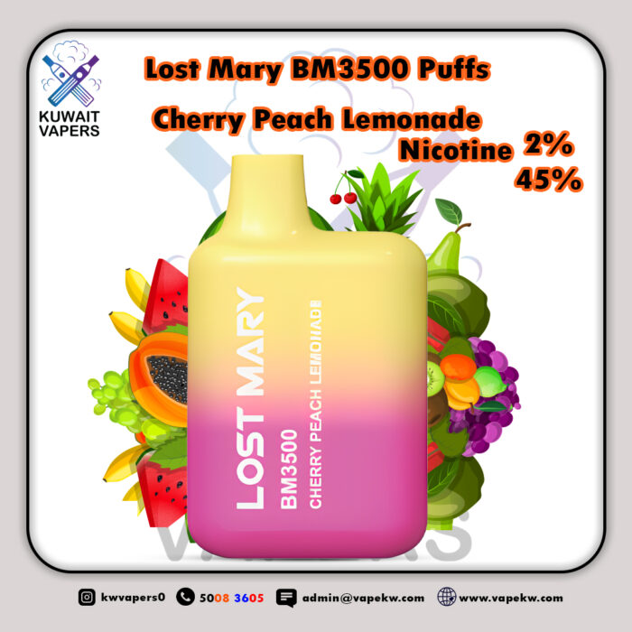 Lost Mary Cherry Peach Lemonade BM3500 Puffs