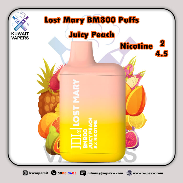 Lost Mary Juicy Peach bm800 Puffs