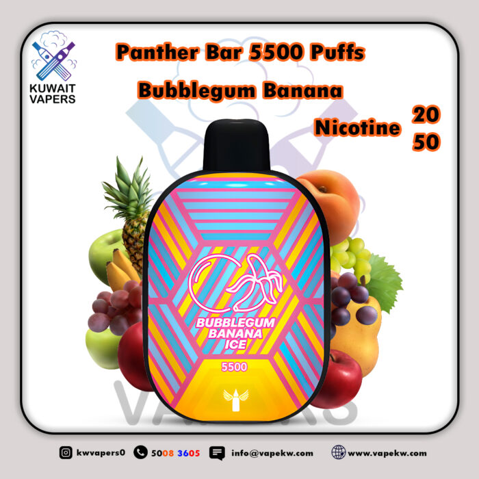 Panther Bar Bubblegum Banana 5500 Puffs