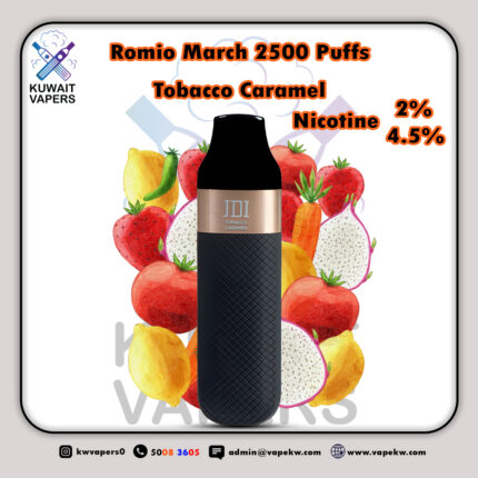 Romio March Tobacco Caramel 2500 Puffs