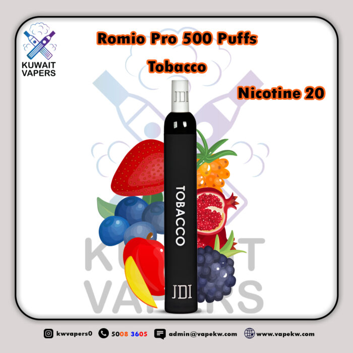 Romio Pro Tobacco 500 Puffs