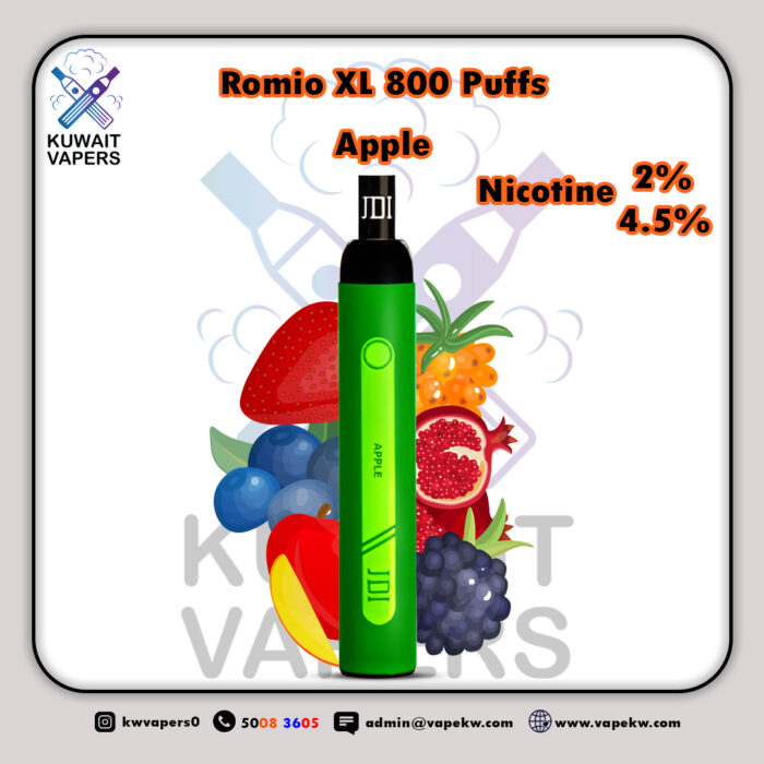 Romio XL Apple 800 Puffs