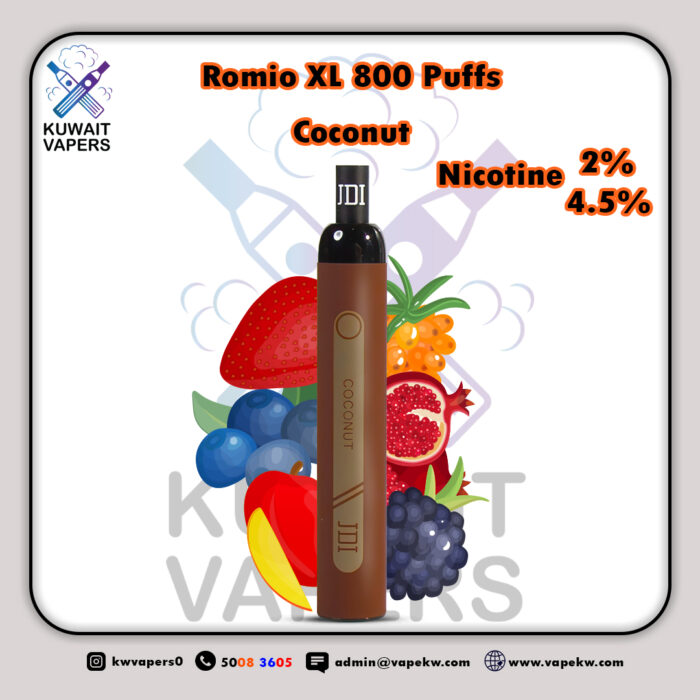 Romio XL Coconut 800 Puffs