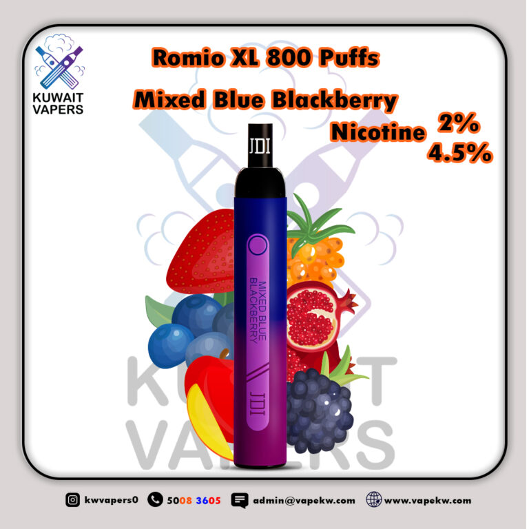 Romio XL Mixed Blue Blackberry 800 Puffs