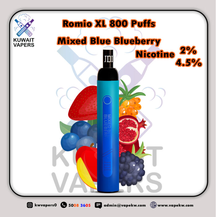 Romio XL Mixed Blue Blueberry 800 Puffs