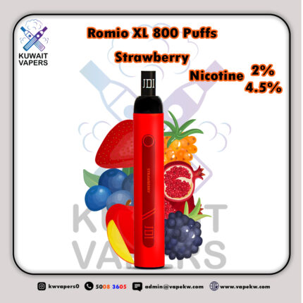 Romio XL Strawberry 800 Puffs