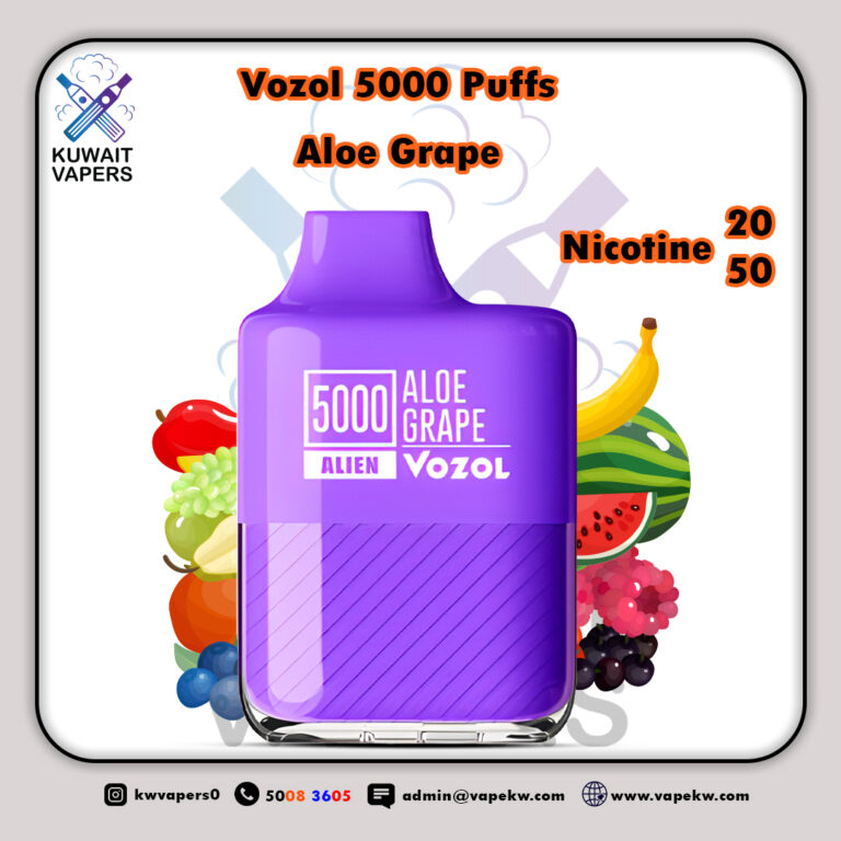 Vozol Aloe Grape 5000 Puffs